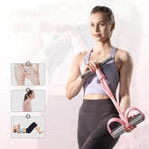 Merach Multifunction Pedal Resistance Band, Elastic Pull Rope Fitness, Full-Body Workout at Home Gym, Exercise Sit-up, Yoga, Abdominal Training BackToSchool