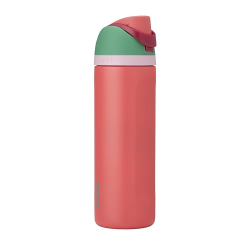 Owala FreeSip Insulated Stainless Steel Water Bottle with Straw for Sports and Travel, Leak Proof, BPA-Free, 710ml, Iced Bree