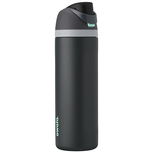Owala FreeSip Insulated Stainless Steel Water Bottle with Straw for Sports and Travel, Leak Proof, BPA-Free, 710ml, Iced Bree