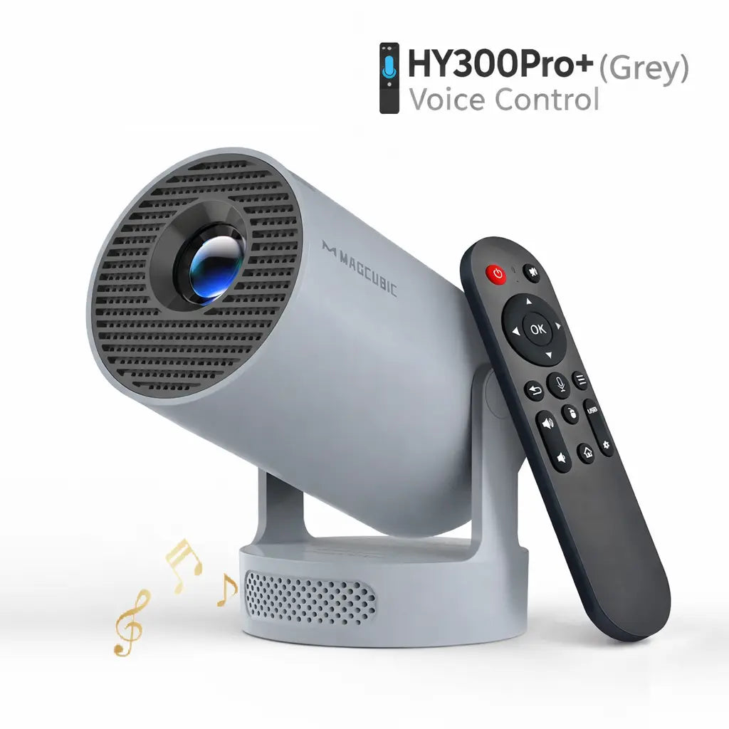 HY300Pro Projector 290ANSI Android 14 Dual WiFi6 8K 4K Decode Auto Keystone Correction Wireless BT5.4 130"Screen 1280*720P Built-in Speaker AllwinnerH726 Mini Portable Outdoor Gift Projectors for bedroom #SohoChic
