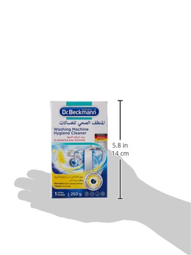 Dr. Beckmann Service-it Deep Clean Washing Machine Cleaner, 250g | Lemon Fresh scent, Removes 99.99% of bacteria, fungi & vir