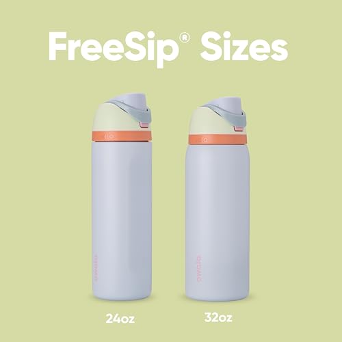 Owala FreeSip Insulated Stainless Steel Water Bottle with Straw for Sports and Travel, Leak Proof, BPA-Free, 710ml, Iced Bree
