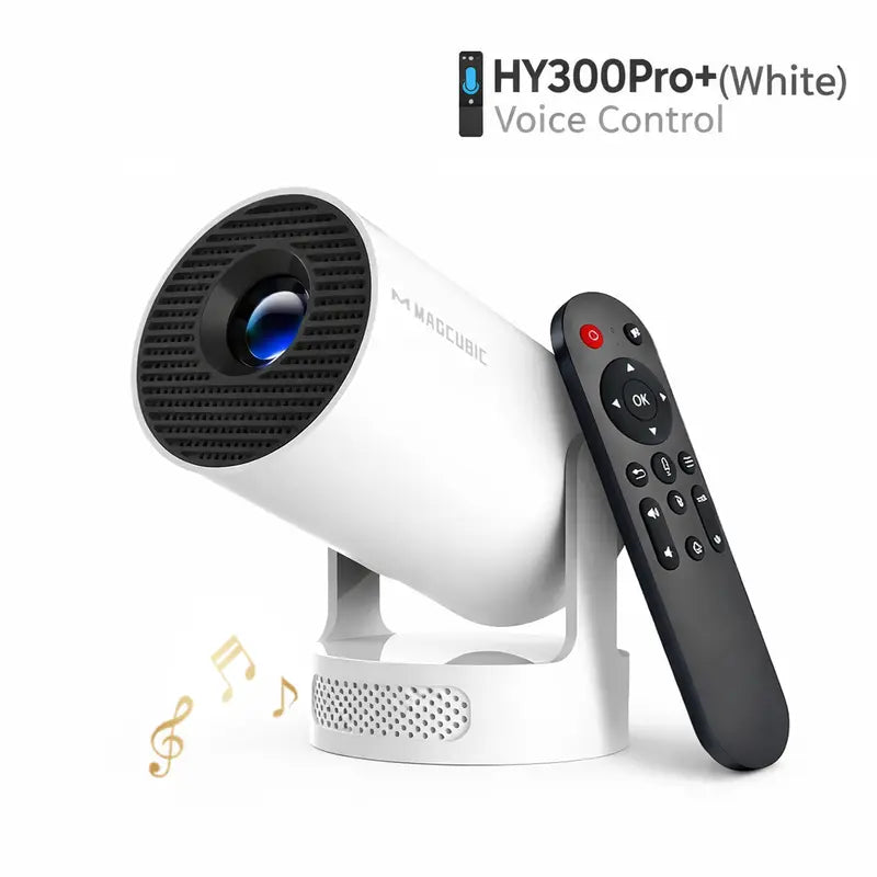 HY300Pro Projector 290ANSI Android 14 Dual WiFi6 8K 4K Decode Auto Keystone Correction Wireless BT5.4 130"Screen 1280*720P Built-in Speaker AllwinnerH726 Mini Portable Outdoor Gift Projectors for bedroom #SohoChic