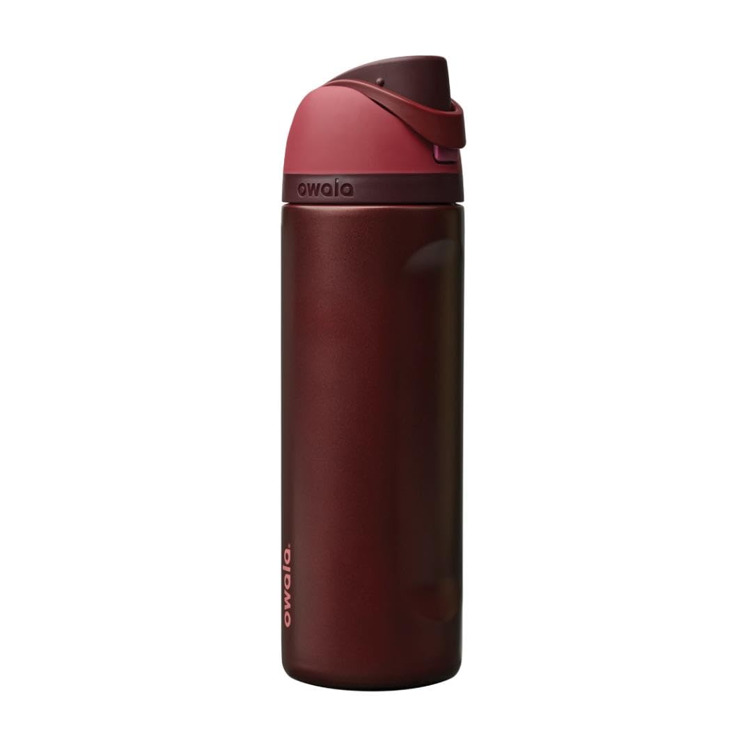 Owala FreeSip Insulated Stainless Steel Water Bottle with Straw for Sports and Travel, Leak Proof, BPA-Free, 710ml, Iced Bree