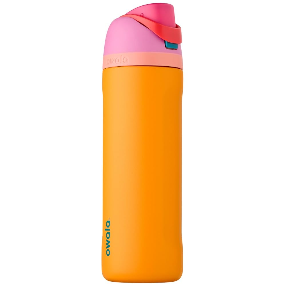 Owala FreeSip Insulated Stainless Steel Water Bottle with Straw for Sports and Travel, Leak Proof, BPA-Free, 710ml, Iced Bree