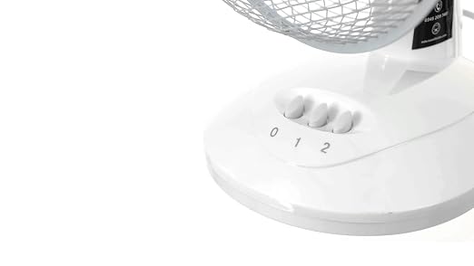 Russell Hobbs 16" Inch, Lightweight, Pedestal Fan, 3 Speeds, Wide-Angled Oscillation, Powerful Airflow, Adjustable Height, Wh