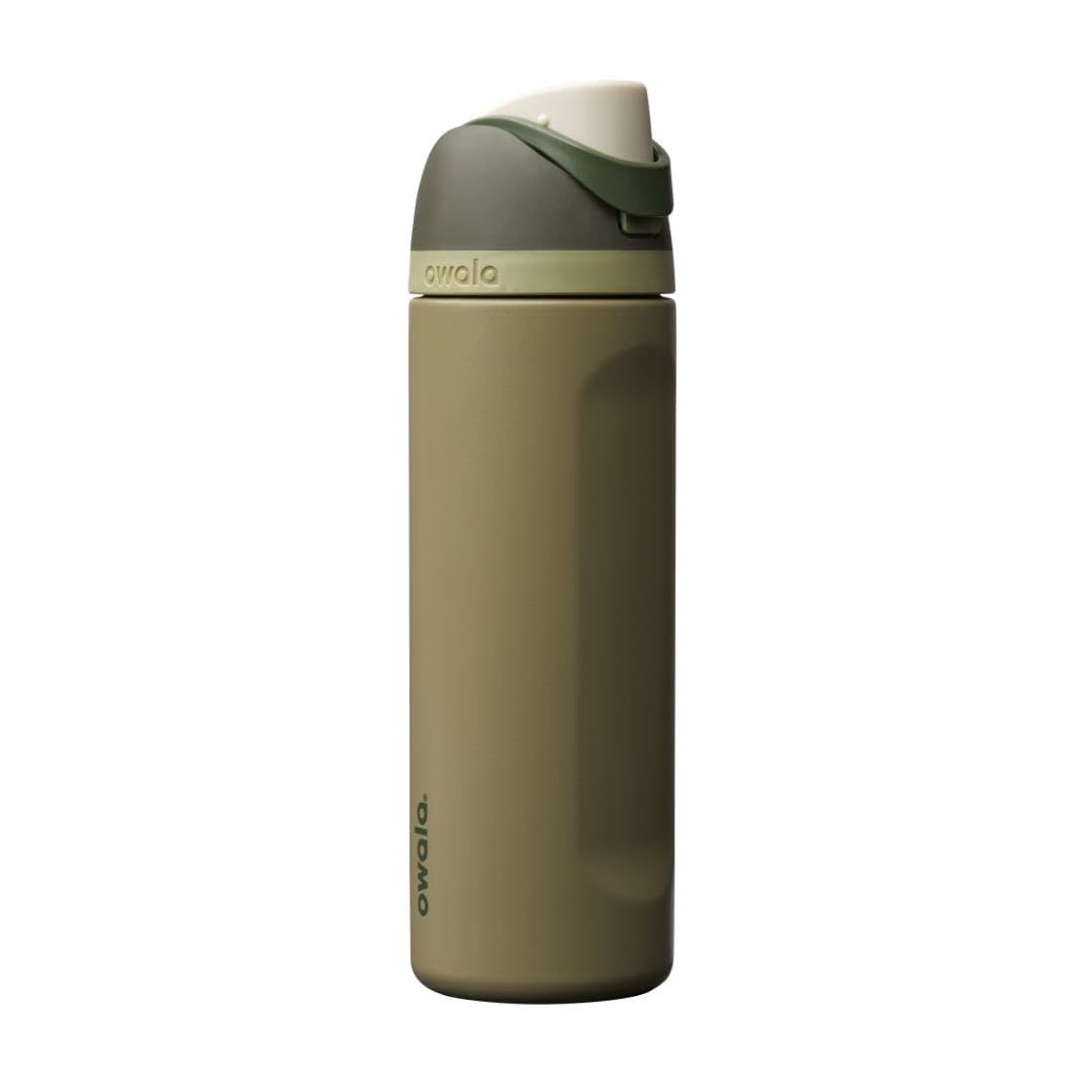 Owala FreeSip Insulated Stainless Steel Water Bottle with Straw for Sports and Travel, Leak Proof, BPA-Free, 710ml, Iced Bree