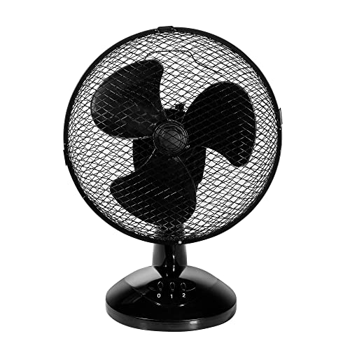 Zanussi 16" Inch, Lightweight, Pedestal Fan, 3 Speeds, Wide-Angled Oscillation, Powerful Airflow, Adjustable Height, Black - 