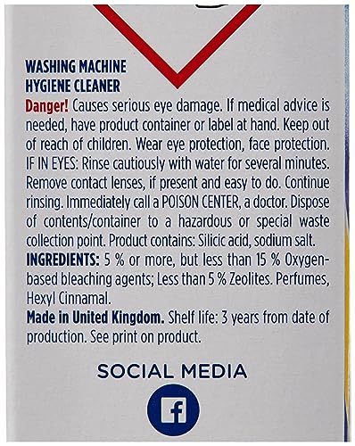 Dr. Beckmann Service-it Deep Clean Washing Machine Cleaner, 250g | Lemon Fresh scent, Removes 99.99% of bacteria, fungi & vir