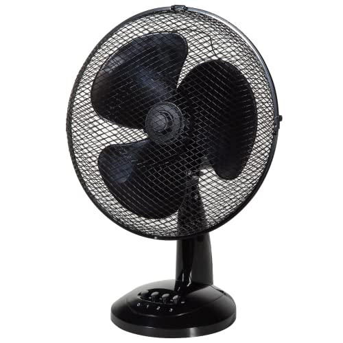 Zanussi 16" Inch, Lightweight, Pedestal Fan, 3 Speeds, Wide-Angled Oscillation, Powerful Airflow, Adjustable Height, Black - 