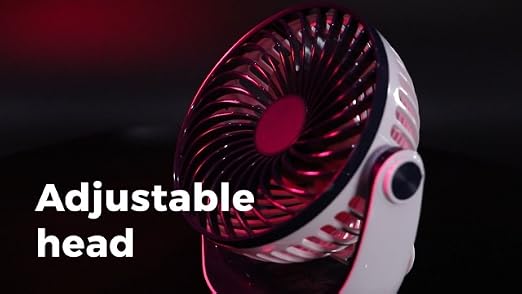 OCOOPA USB Desk Table Fan with Strong Airflow & Quiet Operation, Portable Cooling Fan Speed Adjustable 360°Rotatable Head for