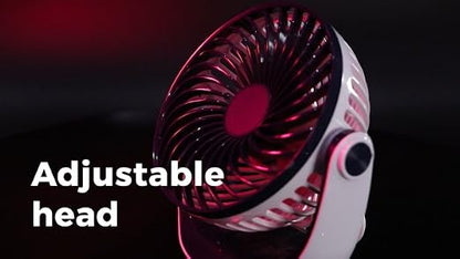OCOOPA USB Desk Table Fan with Strong Airflow & Quiet Operation, Portable Cooling Fan Speed Adjustable 360°Rotatable Head for