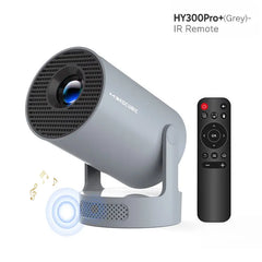 HY300Pro Projector 290ANSI Android 14 Dual WiFi6 8K 4K Decode Auto Keystone Correction Wireless BT5.4 130"Screen 1280*720P Built-in Speaker AllwinnerH726 Mini Portable Outdoor Gift Projectors for bedroom #SohoChic
