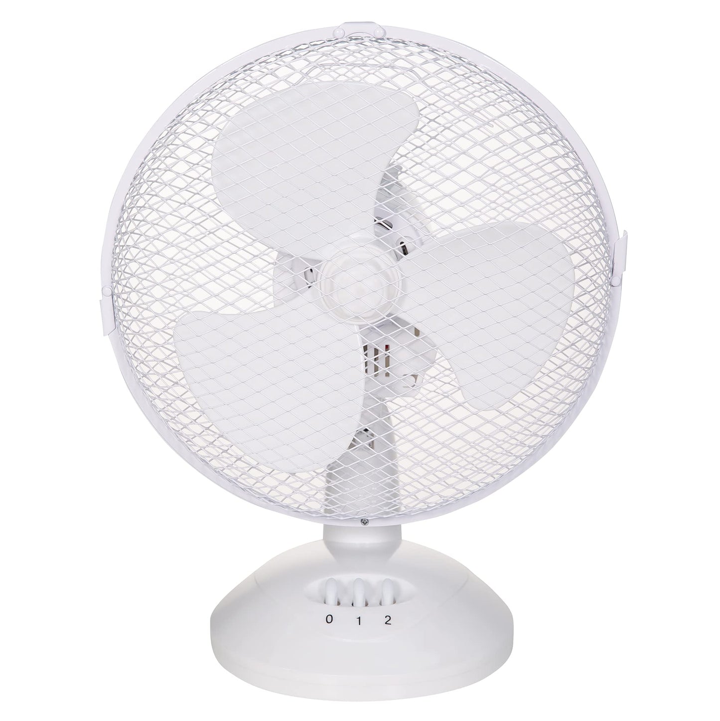 Russell Hobbs 16" Inch, Lightweight, Pedestal Fan, 3 Speeds, Wide-Angled Oscillation, Powerful Airflow, Adjustable Height, Wh