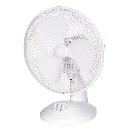 Russell Hobbs 16" Inch, Lightweight, Pedestal Fan, 3 Speeds, Wide-Angled Oscillation, Powerful Airflow, Adjustable Height, Wh