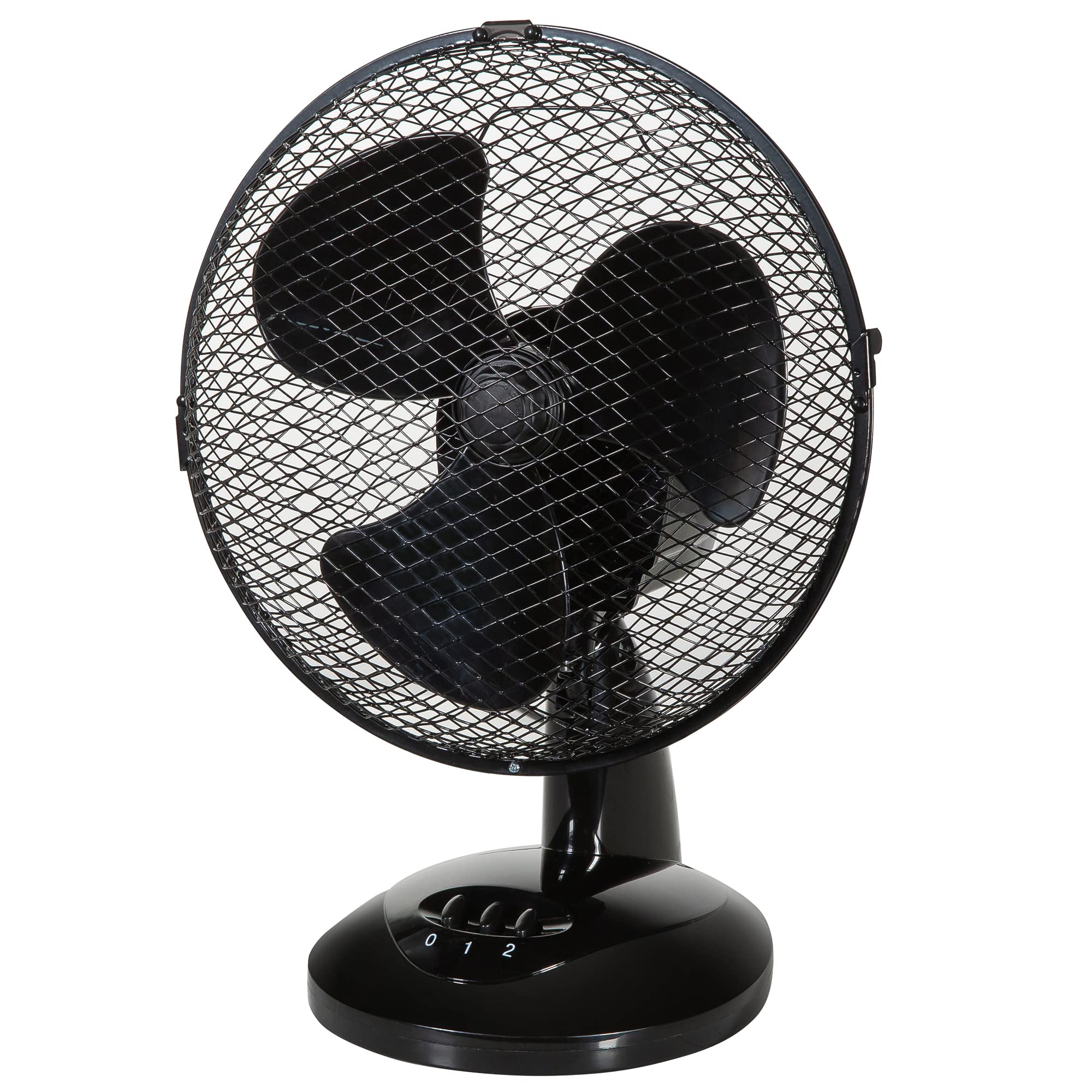 Zanussi 16" Inch, Lightweight, Pedestal Fan, 3 Speeds, Wide-Angled Oscillation, Powerful Airflow, Adjustable Height, Black - 