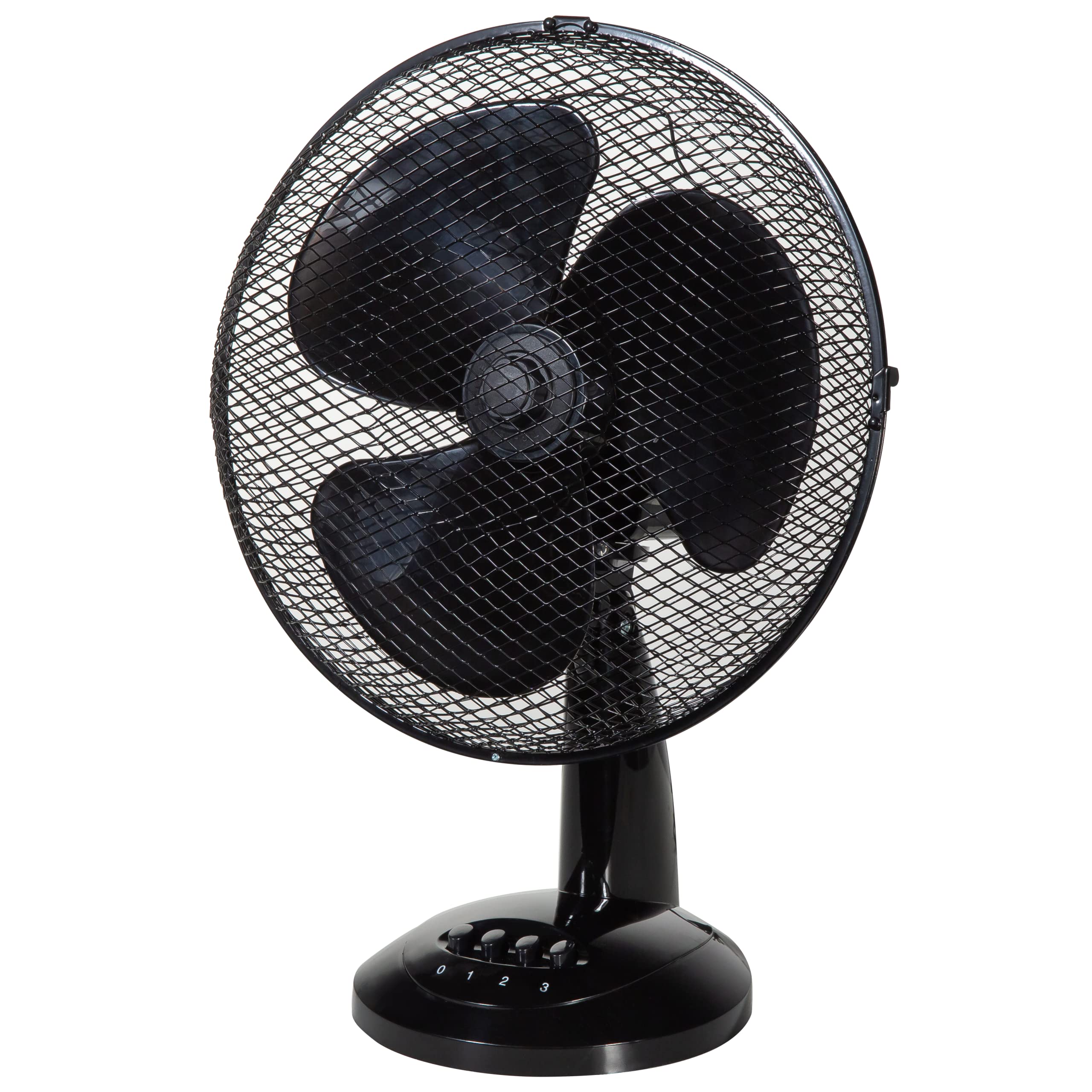 Zanussi 16" Inch, Lightweight, Pedestal Fan, 3 Speeds, Wide-Angled Oscillation, Powerful Airflow, Adjustable Height, Black - 