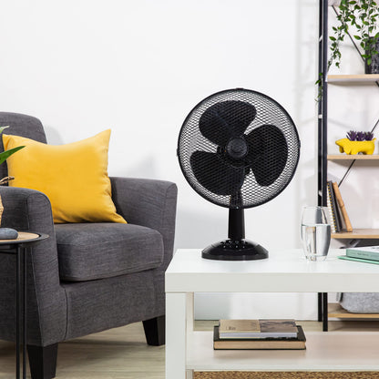 Zanussi 16" Inch, Lightweight, Pedestal Fan, 3 Speeds, Wide-Angled Oscillation, Powerful Airflow, Adjustable Height, Black - 