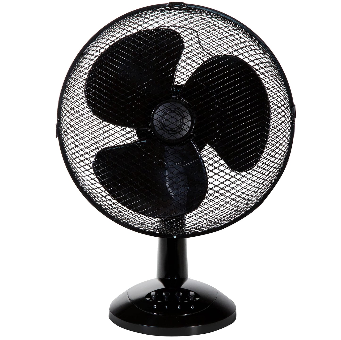 Zanussi 16" Inch, Lightweight, Pedestal Fan, 3 Speeds, Wide-Angled Oscillation, Powerful Airflow, Adjustable Height, Black - 