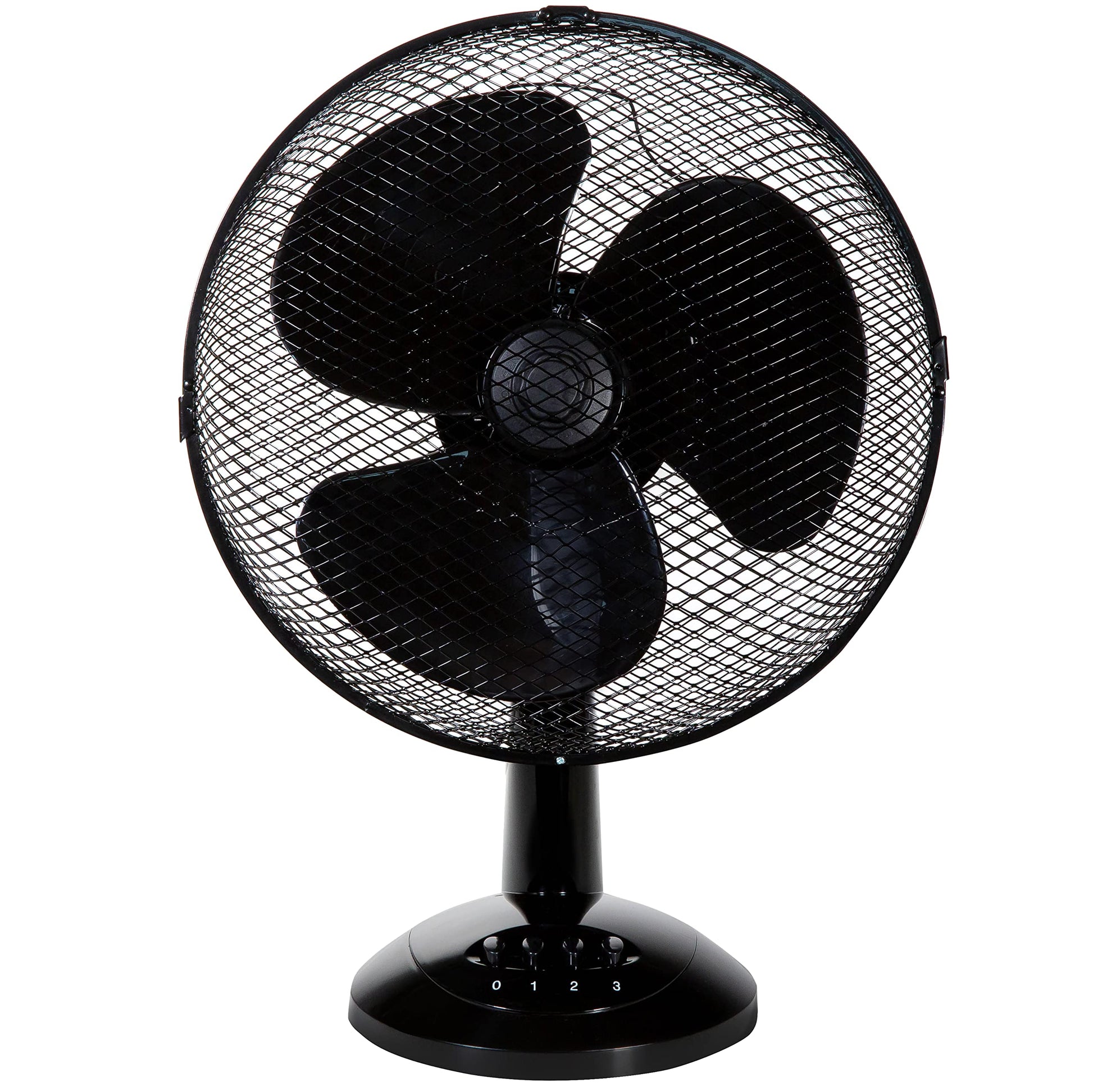 Zanussi 16" Inch, Lightweight, Pedestal Fan, 3 Speeds, Wide-Angled Oscillation, Powerful Airflow, Adjustable Height, Black - 