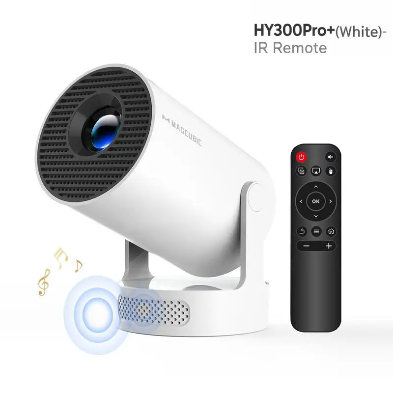 HY300Pro Projector 290ANSI Android 14 Dual WiFi6 8K 4K Decode Auto Keystone Correction Wireless BT5.4 130"Screen 1280*720P Built-in Speaker AllwinnerH726 Mini Portable Outdoor Gift Projectors for bedroom #SohoChic