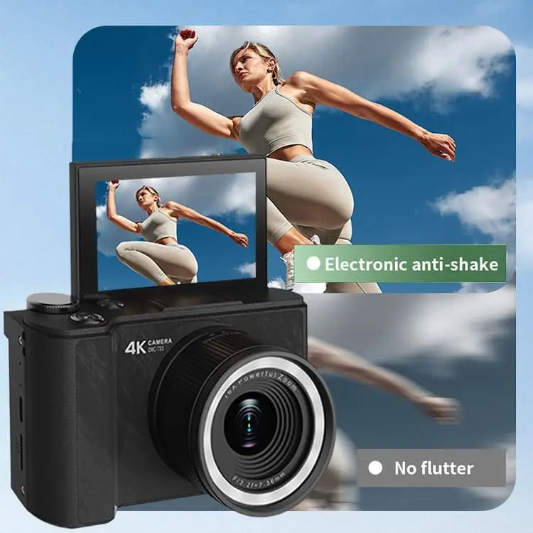 2026 Digital Camera for Photography, Foldable Screen Portable Vlogging Camera with 32GB SD Card, Wrist Strap, Self Timer, Smooth Video vlogging Camera, Ideal Gift for Girls, Boys Teenagers, and Beginners, Birthday Christmas Back to School Gift for Her