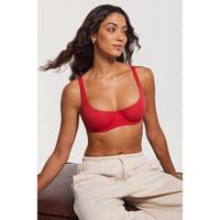 DOBREVA Women's Unlined Balconette Bra No Padded Underwire Supportive Plus Size Smooth Scoop Neck SpringStatements