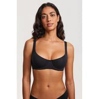DOBREVA Women's Unlined Balconette Bra No Padded Underwire Supportive Plus Size Smooth Scoop Neck SpringStatements