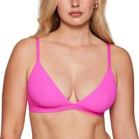 INLYRIC Women's Inbarely Triangle Bralette Plunge Unlined Seamless Bra No Underwire Sexy Comfortable Everyday SpringStatements