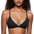 INLYRIC Women's Inbarely Triangle Bralette Plunge Unlined Seamless Bra No Underwire Sexy Comfortable Everyday SpringStatements