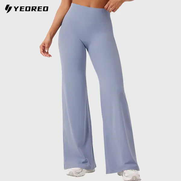 YEOREO Women's High Waisted Leggings No Front Seam,Flattering, Comfortable Straight Leg Fitness Yoga Pants for Workout, Gym W