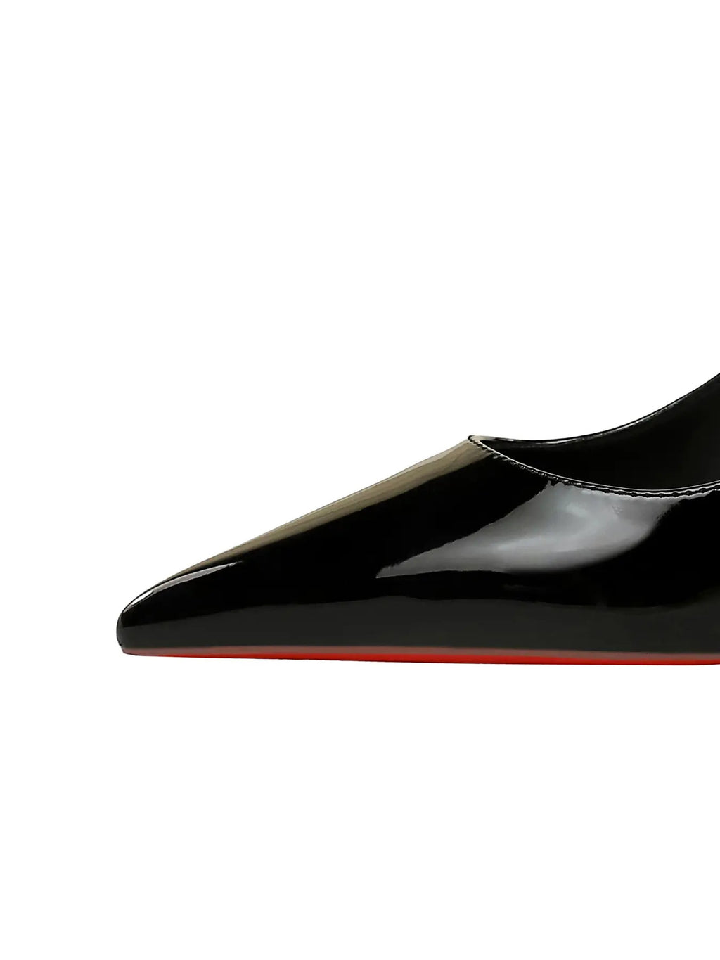 Women's Sexy PU Leather High Heels, Elegant Party Shoes, Pointed Toe Slip-On Shoes, Rubber Sole, All Season Fashion Footwear,