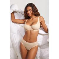 DOBREVA Women's Unlined Balconette Bra No Padded Underwire Supportive Plus Size Smooth Scoop Neck SpringStatements