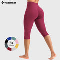 YEOREO Womens Workout Capri Leggings (Classic/Pocket Style) 15"/17"/19" Inseam No Front Seam High Waisted Scrunch Yoga Pants